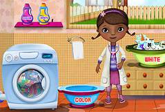 Стираем Одежду с Плюшевой - McStuffins Washing Clothes